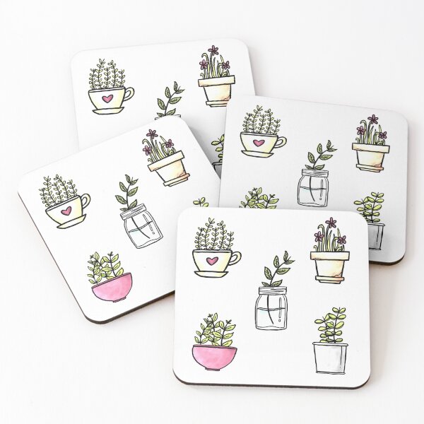 Item preview, plants doodle designed and sold by Paige Harken Design.