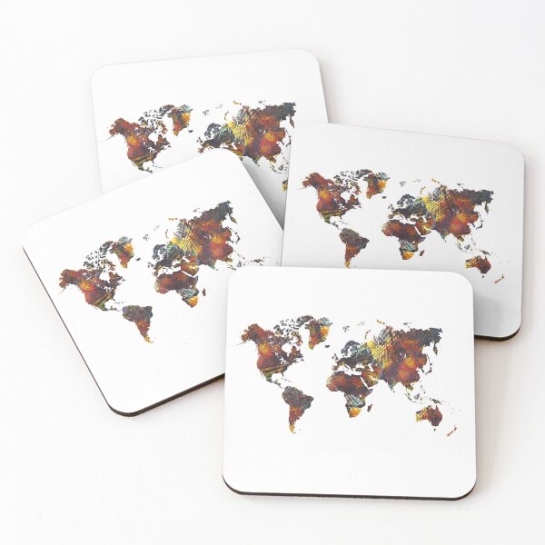 Item preview, World Map Cube art #worldmap #map designed and sold by JBJart.