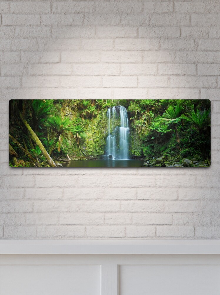 Thumbnail 2 of 4, Metal Print, Beachamp Falls, Otways, Great Ocean Road, Victoria, Australia designed and sold by Michael Boniwell.