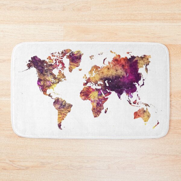 Item preview, World Map purple #worldmap #map designed and sold by JBJart.