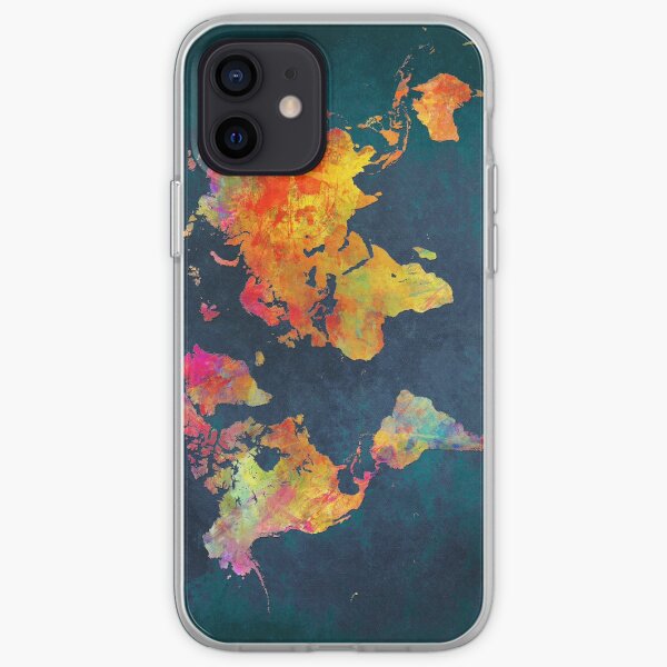 World Map iPhone Soft Case