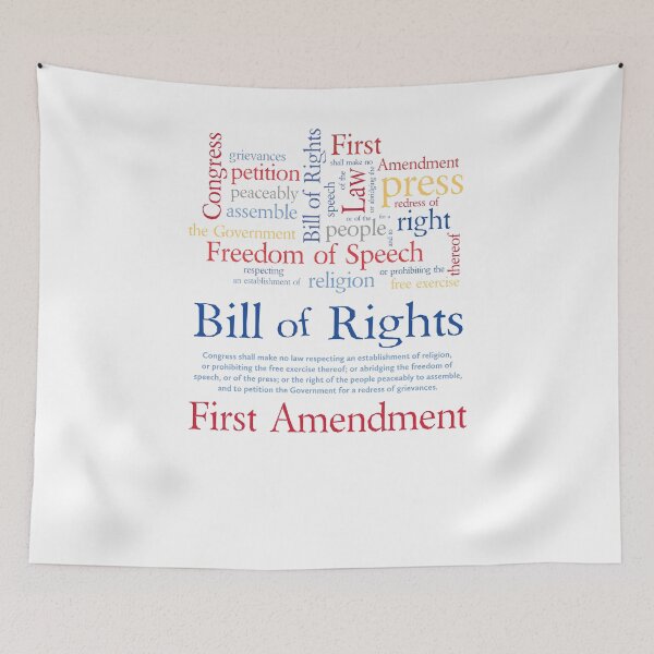 Item preview, Freedom of Speech First Amendment Bill of Rights designed and sold by AntiqueImages.