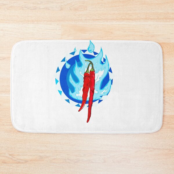 Artikelvorschau, Chili Pepper blaue Flammen Logo entworfen und verkauft von mojocoffeetime.
