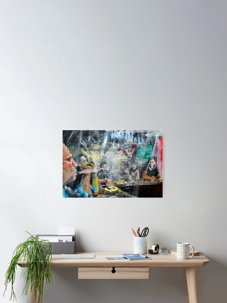 Imagen 2 de 3, Póster con la obra Smoky Contemplation, diseñada y vendida por Morphd.