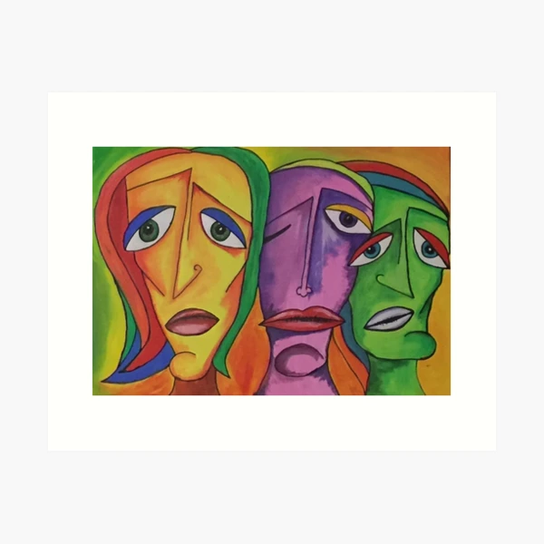 絵画 abstract painting Abstract Art Original Whimsical Modern Landscape Painting