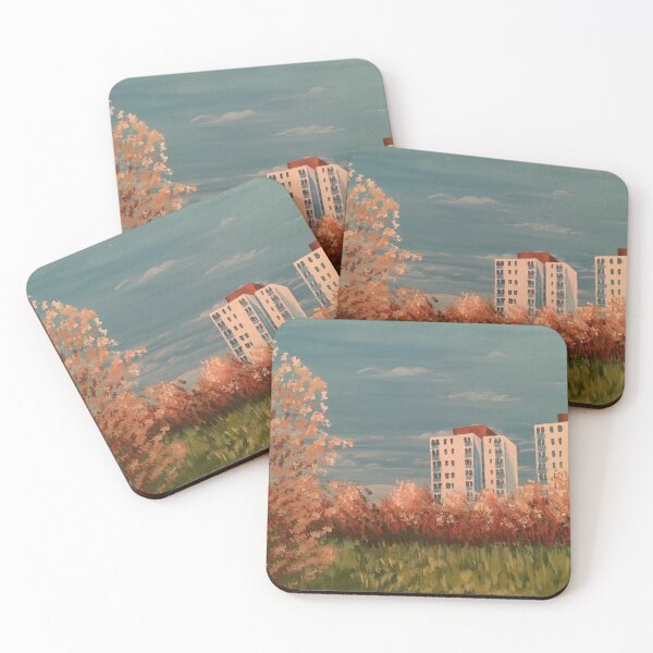 Hounslow Heath in Early Springtime Coasters (Set of 4)