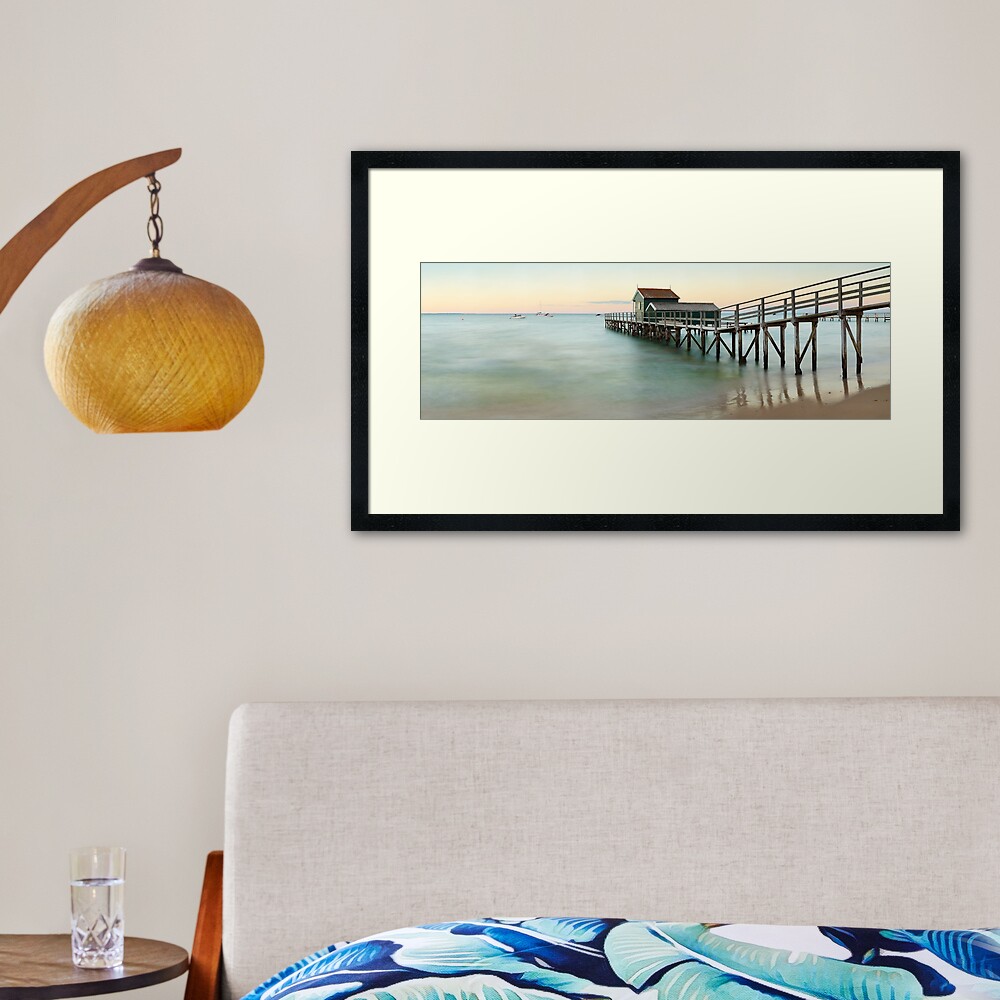 Portsea Pier, Mornington Peninsula, Victoria, Australia Framed Art Print