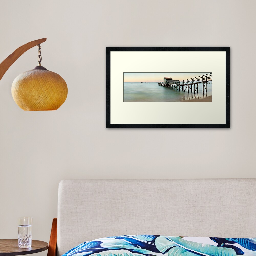 Portsea Pier, Mornington Peninsula, Victoria, Australia Framed Art Print