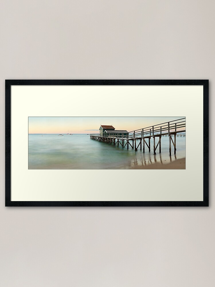 Alternate view of Portsea Pier, Mornington Peninsula, Victoria, Australia Framed Art Print