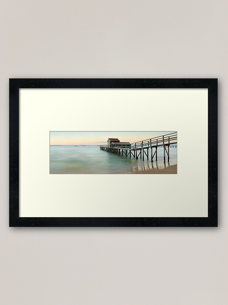 Alternate view of Portsea Pier, Mornington Peninsula, Victoria, Australia Framed Art Print