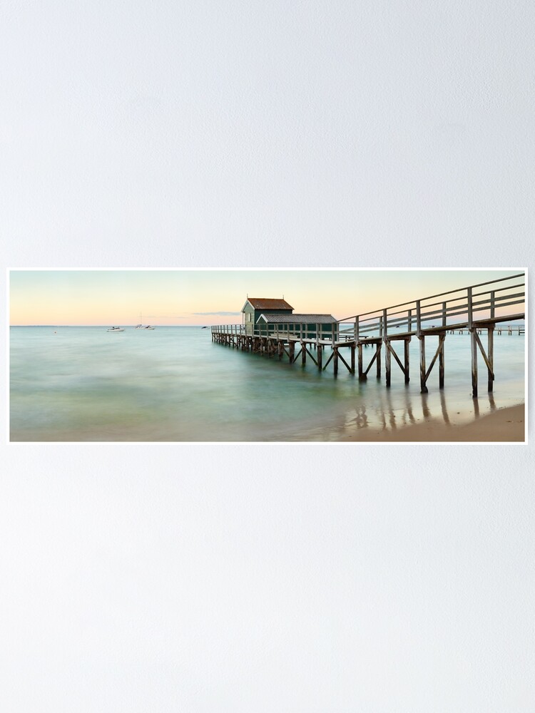 Alternate view of Portsea Pier, Mornington Peninsula, Victoria, Australia Poster