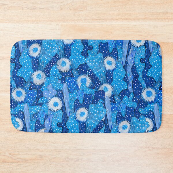 Item preview, Cacti Flowers Camouflage, Succulent Floral Pattern, Blue Denim designed and sold by Julia Khoroshikh.
