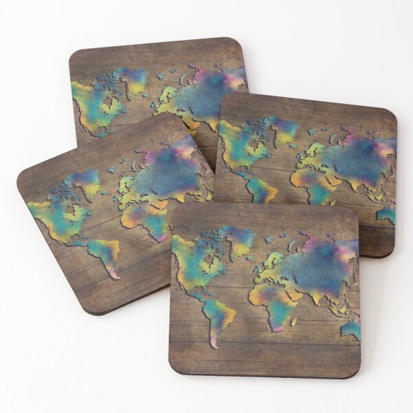 Item preview, World Map wood #worldmap #map designed and sold by JBJart.