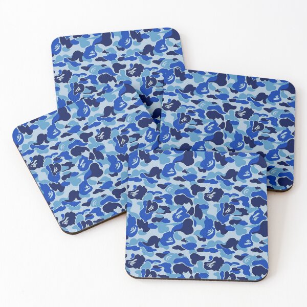 Blue Bape Camo Coasters (Set of 4)