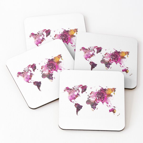 Item preview, World Map roses designed and sold by JBJart.
