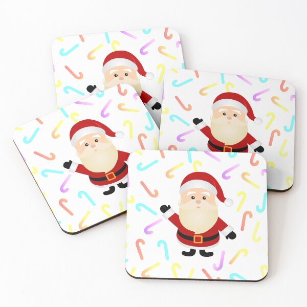 Item preview, Christmas Santa Claus with colorful candy cane designed and sold by Shawlin Islam.