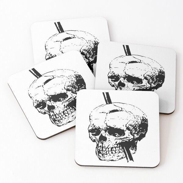 Item preview, Skull With Tamping Iron Diagram Front And Lateral View  designed and sold by taiche.