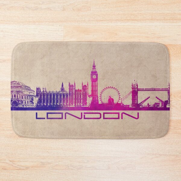 Item preview, London skyline city  purple designed and sold by JBJart.