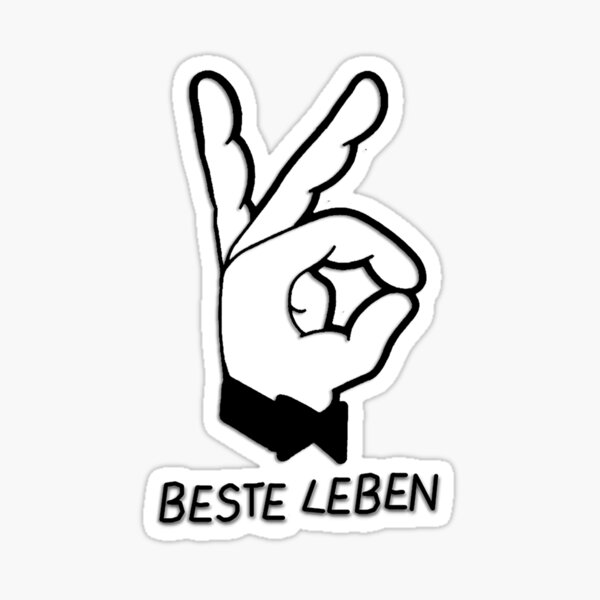 Beste Leben - Bonez MC (mit Schrift) Sticker by Anyalce.
