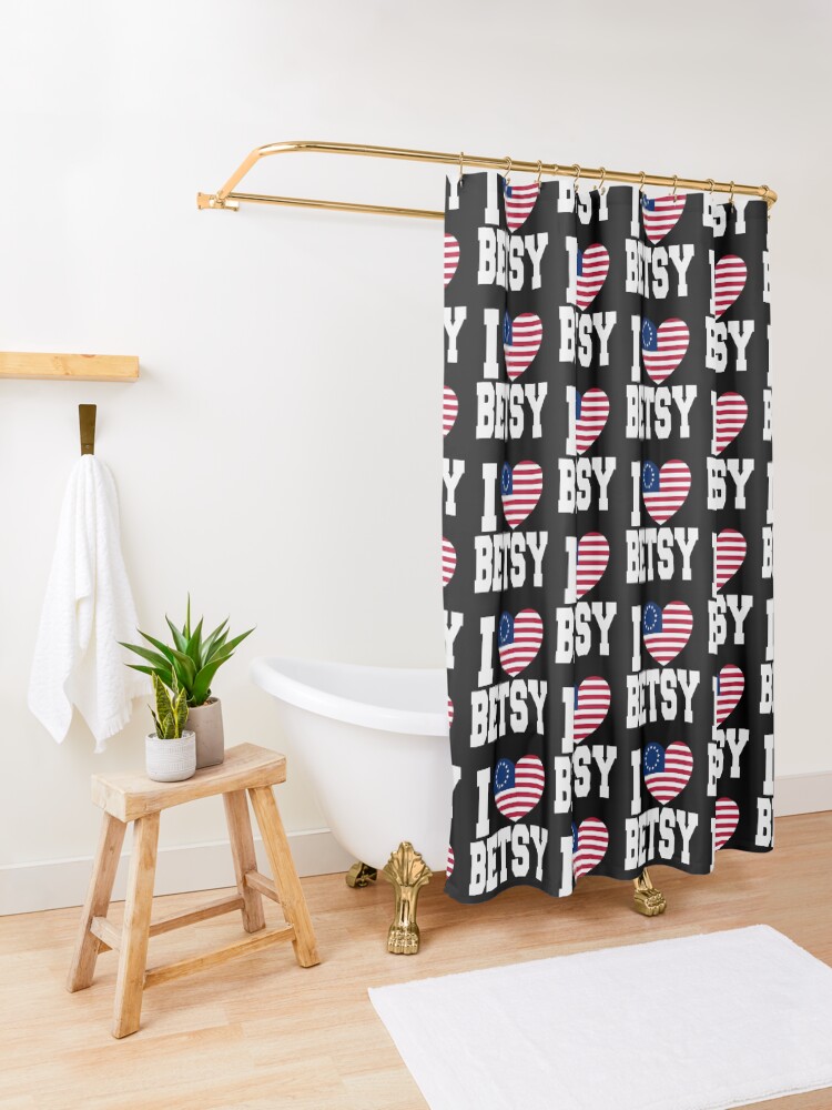 "USA Betsy Ross Flag Victory 1776 " Shower Curtain for Sale by B89ow