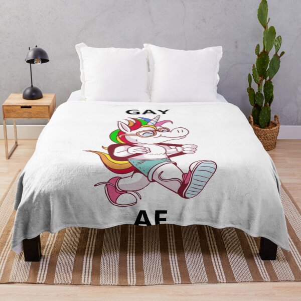 Item preview, LGBTQ Gay AF Rainbow Unicorn designed and sold by MasterArtsman.