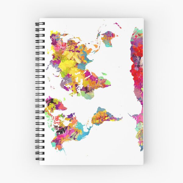 Item preview, world map color designed and sold by JBJart.