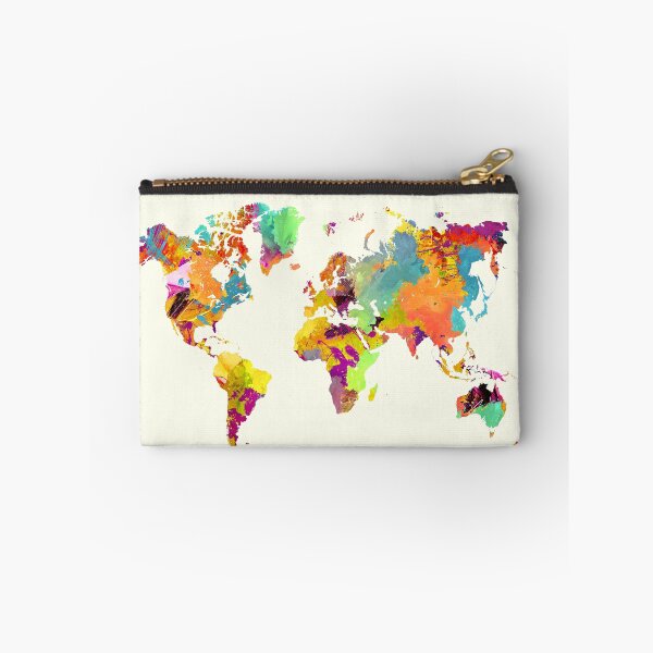 Item preview, world map color designed and sold by JBJart.
