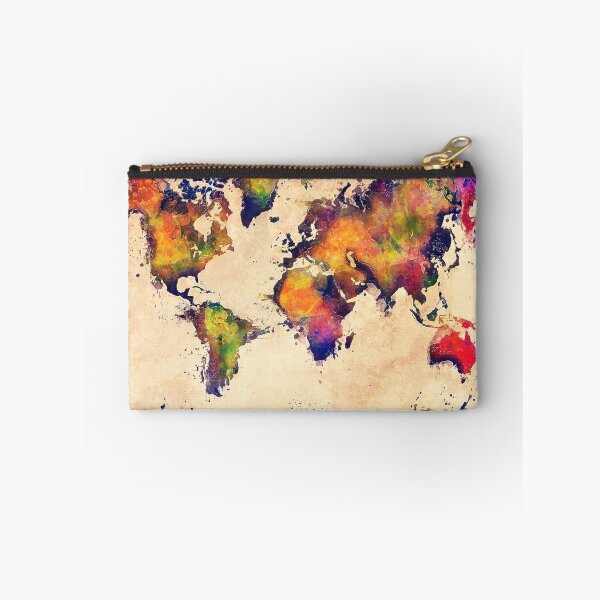 Item preview, World map watercolor 3 designed and sold by JBJart.
