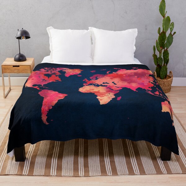 Item preview, World map red designed and sold by JBJart.