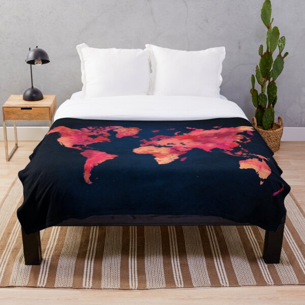 Item preview, Mapa mundial rojo designed and sold by JBJart.