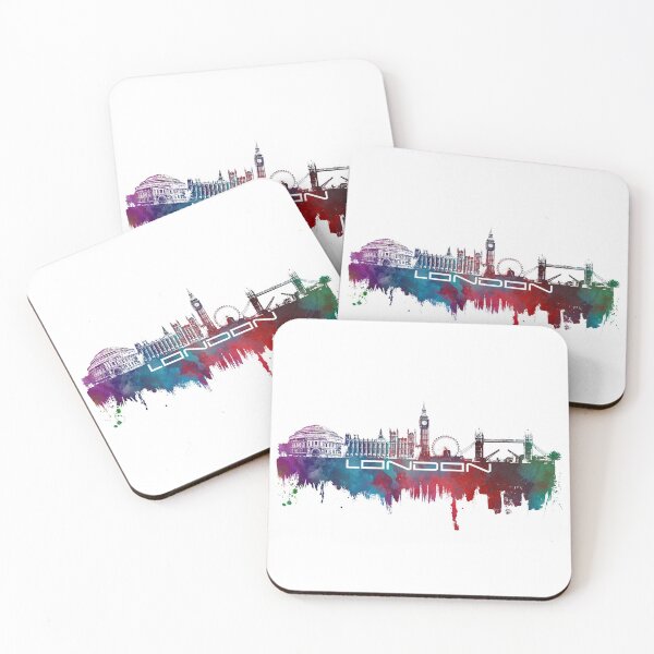 Item preview, London skyline city blue  designed and sold by JBJart.
