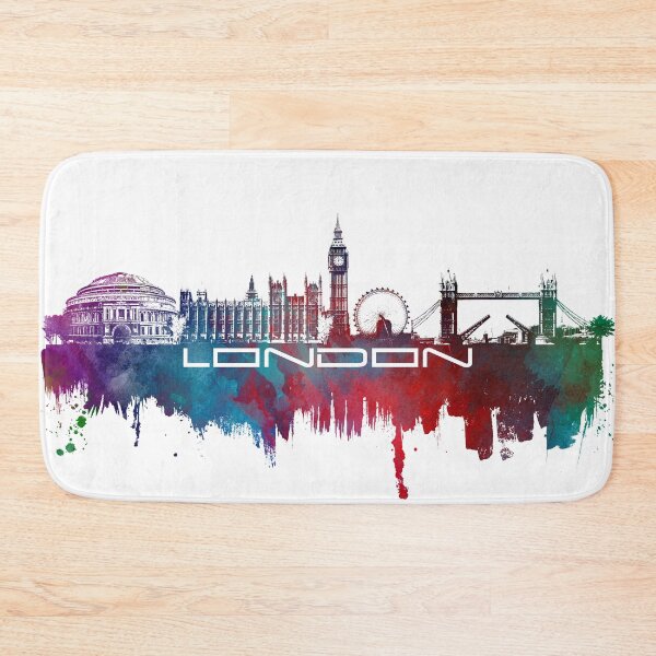 Item preview, London skyline city blue  designed and sold by JBJart.
