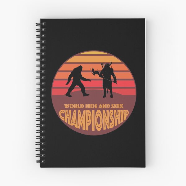 Item preview, Bigfoot vs Minotaur World Hide and Seek Championship designed and sold by NoveltyMerch.