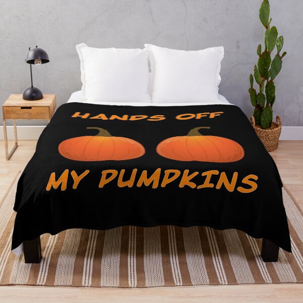 Item preview, Funny Halloween graphic Hands Off My Pumpkins Graphic Tee designed and sold by NoveltyMerch.
