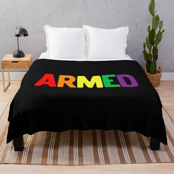Aperçu de l'œuvre Couleurs arc-en-ciel armés Fierté Self Defense 2nd Amendement LGBTQ print créée et vendue par NoveltyMerch.