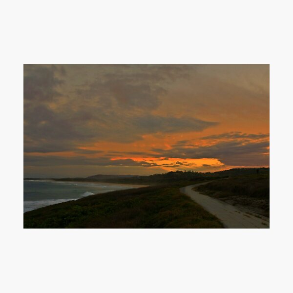 Item preview, Walking along Woolgoolga Headland at dusk designed and sold by myraj.