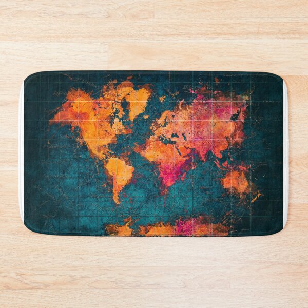 Item preview, world map art series designed and sold by JBJart.