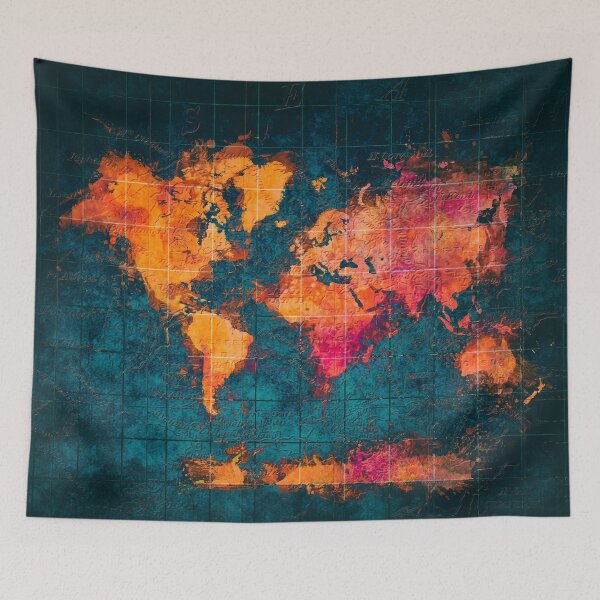 Item preview, world map art series designed and sold by JBJart.