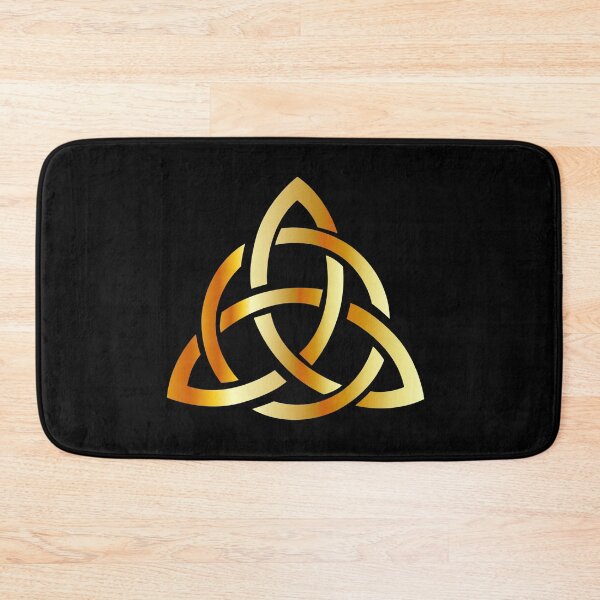 Item preview, Golden triquetra celtic cross-3 point Celtic Trinity knot designed and sold by Shawlin Islam.