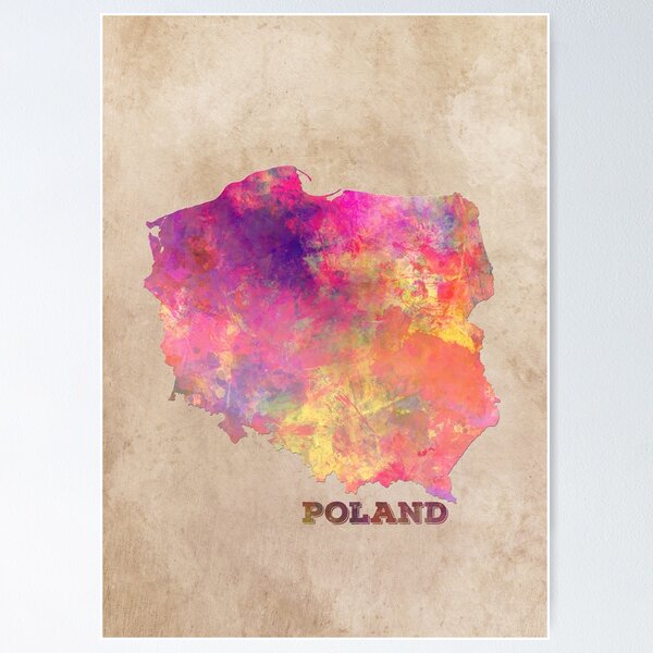 Item preview, Poland map designed and sold by JBJart.