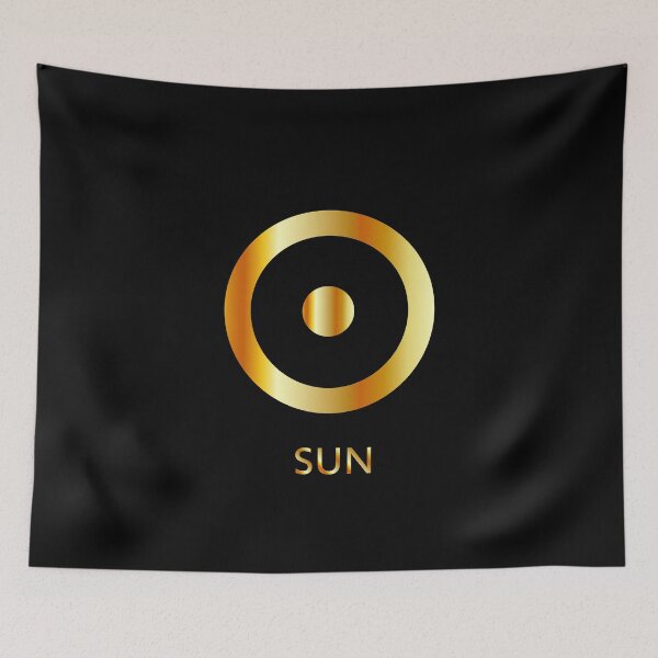 Item preview, Zodiac and astrology symbol of the planet Sun in gold colors- astronomical icon designed and sold by Shawlin Islam.