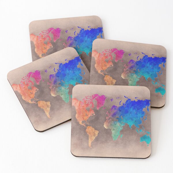 Item preview, World map 5 designed and sold by JBJart.