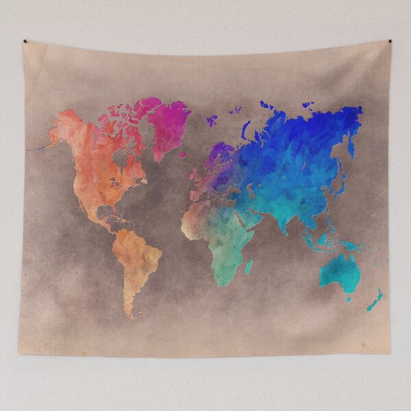 Item preview, World map 5 designed and sold by JBJart.