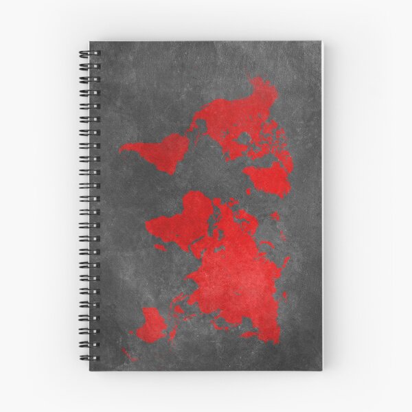 Item preview, World map black and red designed and sold by JBJart.