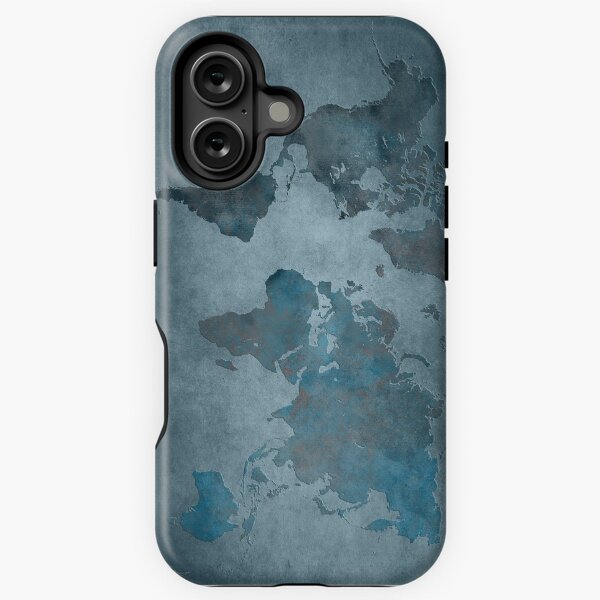 Item preview, World map blue designed and sold by JBJart.