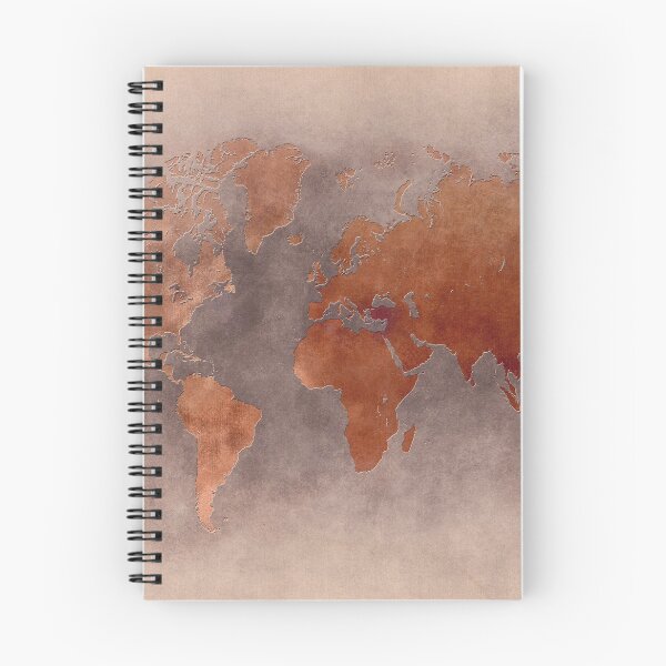Item preview, World map brown designed and sold by JBJart.