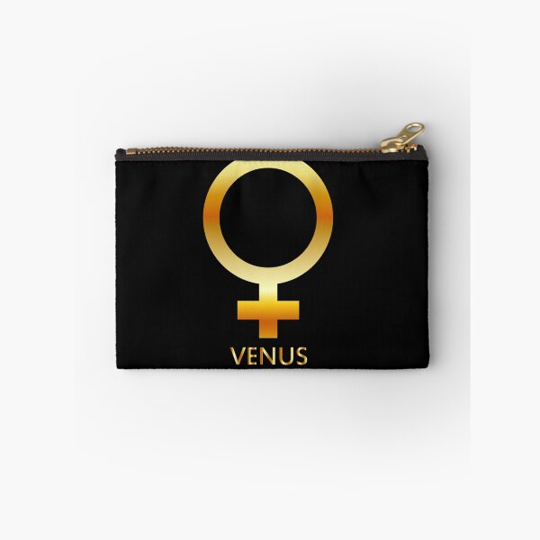 Item preview, Zodiac and astrology symbol of the planet Venus in gold colors- astronomical icon designed and sold by Shawlin Islam.