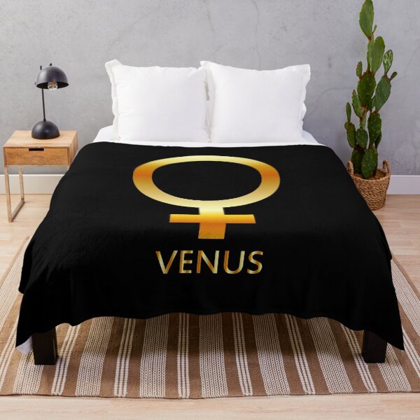 Item preview, Zodiac and astrology symbol of the planet Venus in gold colors- astronomical icon designed and sold by Shawlin Islam.