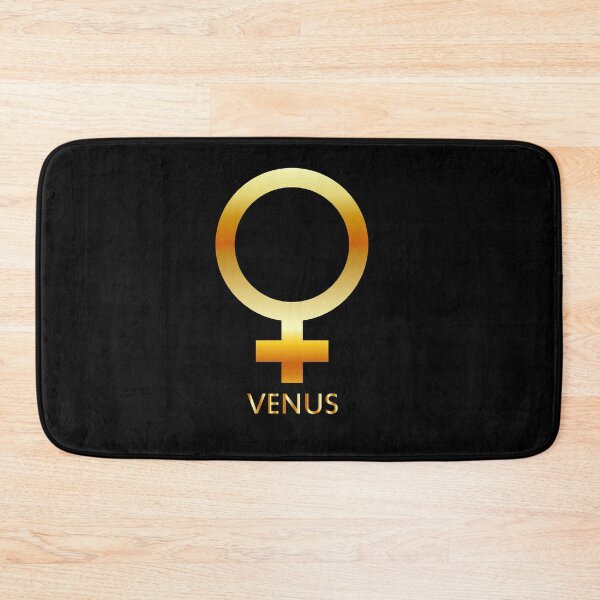 Item preview, Zodiac and astrology symbol of the planet Venus in gold colors- astronomical icon designed and sold by Shawlin Islam.