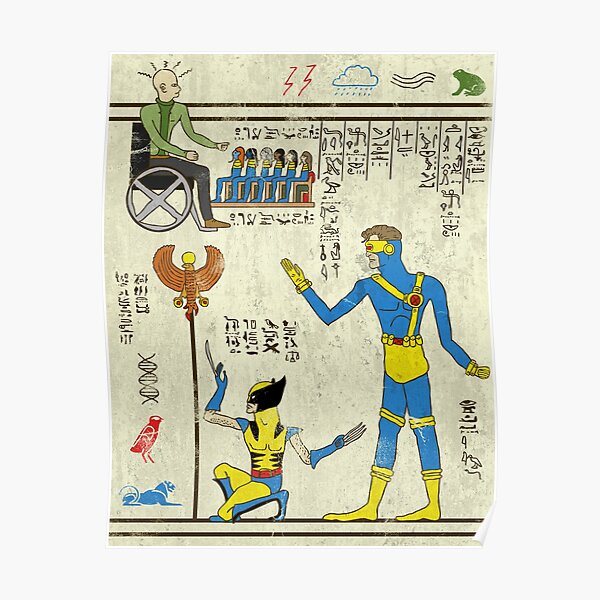 Hero-glyphics: X Poster